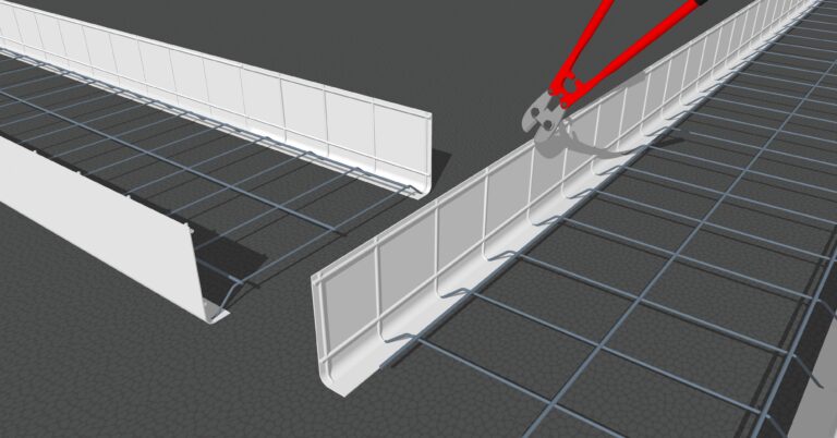 3. Kapa järnen med bultsax.